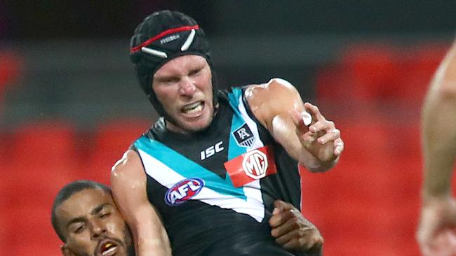 Brad Ebert had a fine game for the Power. (Photo by Jono Searle/AFL Photos/Getty Images)