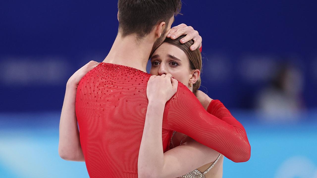 Gabriella Papadakis and Guillaume Cizeron have won gold. Picture: Dean Mouhtaropoulos/Getty Images