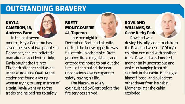 Outstanding bravery finalists