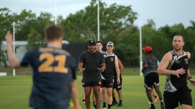 Gary Ablett Jr joins in Palmerston’s training ahead of his NTFL debut. Picture: (A)manda Parkinson