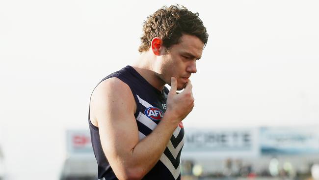 Playing for Fremantle in footy-mad Western Australia came with its challenges. Picture: Darrian Traynor/Getty Images