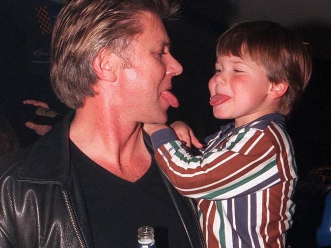 Richard Wilkins with his son Christian.