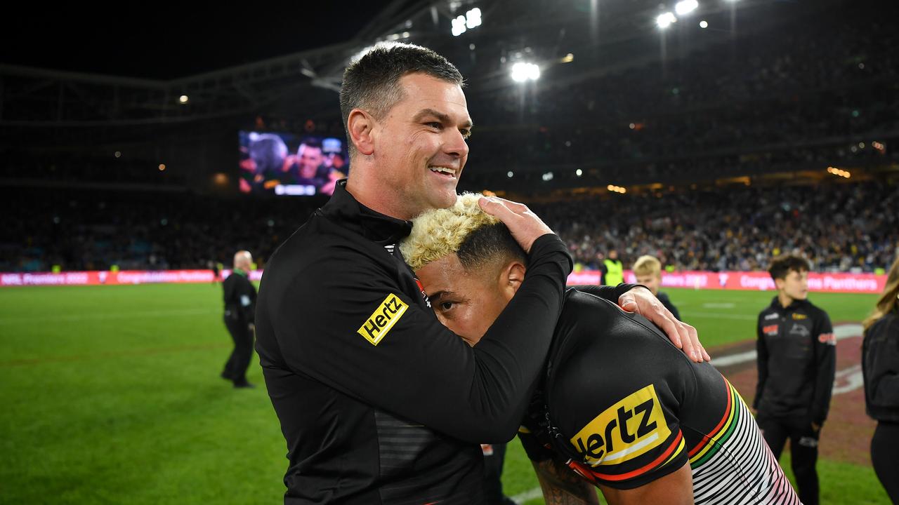 Ciraldo and Viliame Kikau haven’t been able to recreate their success from their time together at Penrith. Picture: NRL Photos