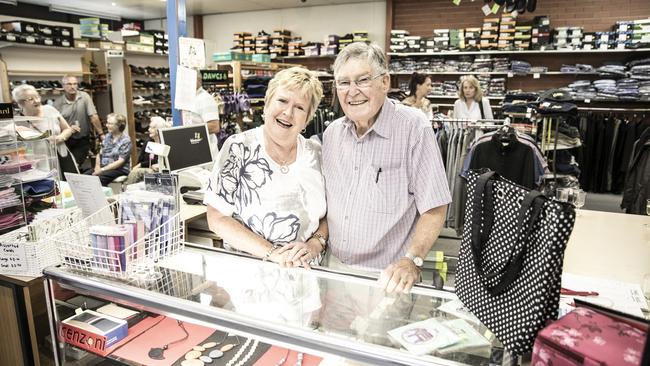 Claire and Roger Stride in their Sorrell department store. Picture: EDDIE SAFARIK