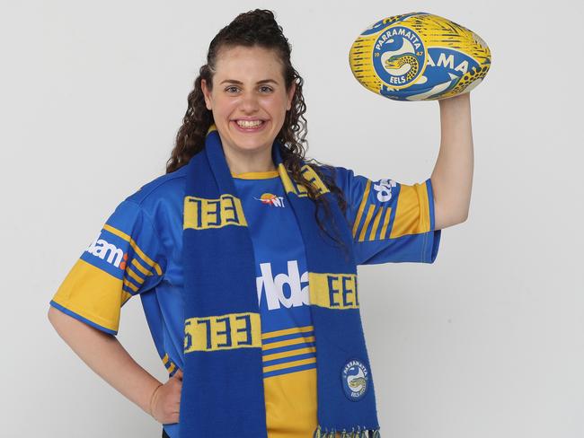 Eels super fan Mary Konstantopolous is also a SuperCoach star. Picture: David Swift