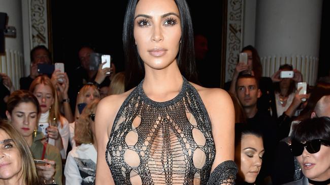 Kim Kardashian attends the Balmain show as part of the Paris Fashion Week Womenswear Spring/Summer 2017 on September 29, 2016. Picture: Getty