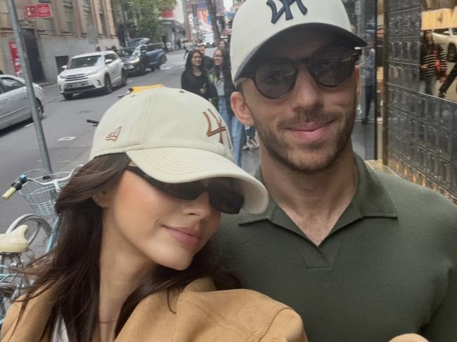 Francisca 'Kika' Gomes with Pierre Gasly in the city