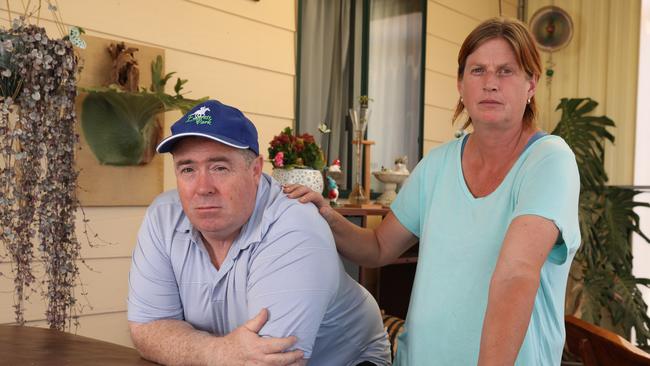 Rockleigh residents Peter and Linda Medhurst have been barred from buying home insurance because of an insurance embargo that has been applied to their postcode. Picture: Dean Martin