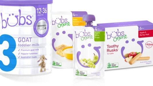 Bubs Australia products.