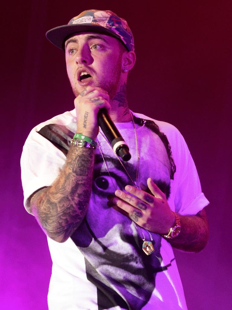 Mac Miller died of a reported overdose on Friday. Picture: Owen Sweeney