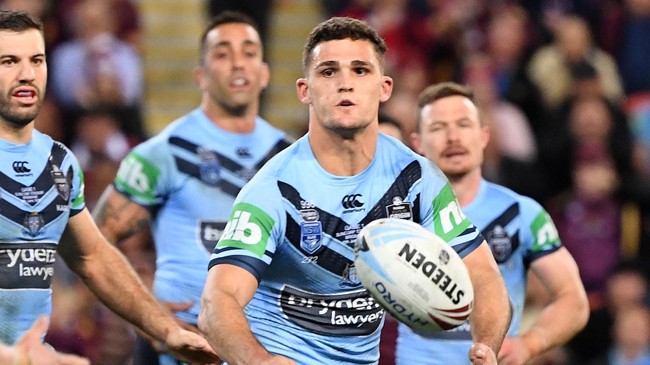 Nathan Cleary and Luke Keary could form another new halves combination for the NSW Blues. Picture: AAP.