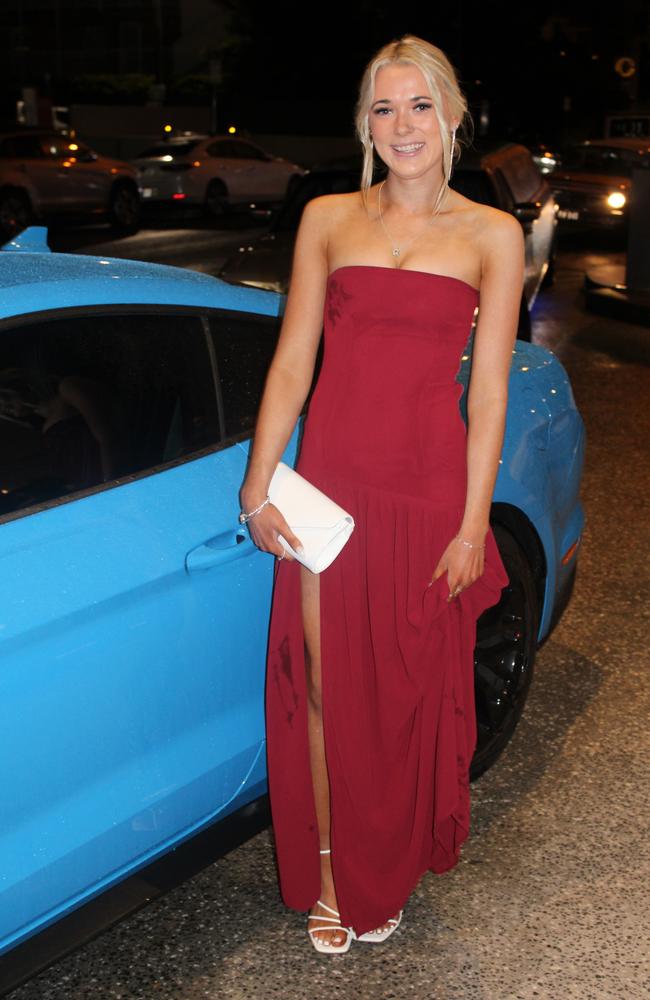 Sienna Merry at Siena Catholic College's Benefit Ball Formal at the Maroochy RSL on May 31, 2025. Picture: Sam Turner