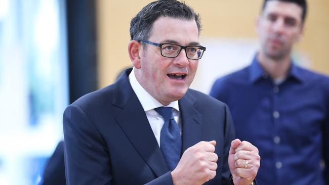 Daniel Andrews says Victorians are well versed in the benefits of masks. Picture: David Geraghty