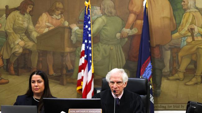 Judge Arthur Engoron presides over closing arguments in the Trump Organization civil fraud trial at New York State Supreme Court in the Manhattan borough of New York City. Picture: AFP.