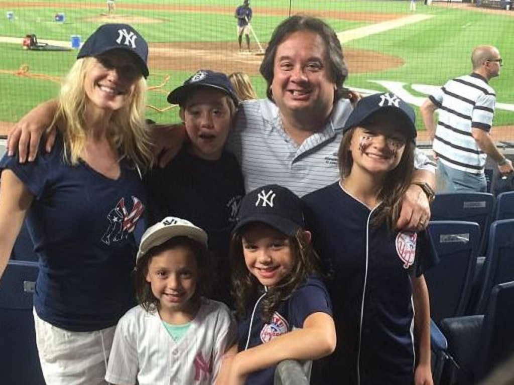 Kellyanne Conway and husband George with their four children. Picture: Twitter