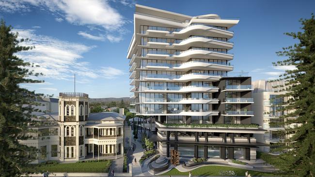 An artist's impression of the 12-storey 8 South apartment building approved last week. Source: Supplied.