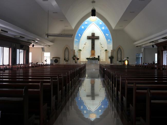 Schapelle Corby is often seen going in to Santo Fransiscus Xaverius church which is the closest church to where she lives in Kuta. Picture: Lukman S. Bintoro