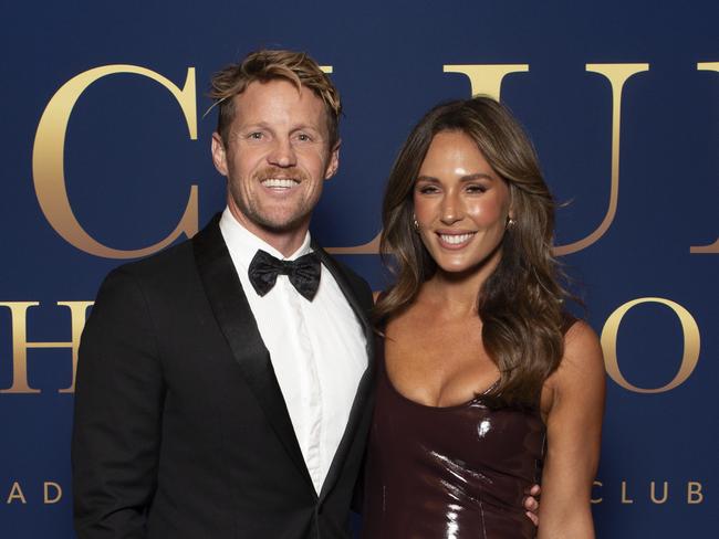 Adelaide Crows Red Carpet Arrivals - Rory Sloane and Bel Sloane  5th October 2024. Picture: Brett Hartwig