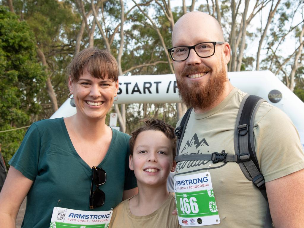 Rebekah, Jediah and Brenton Noe.The Base Services, Hike for Homeless held at Jubilee Park. October 19th, 2024