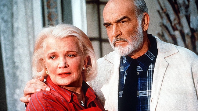 With Sean Connery in the 1999 film Playing By Heart.