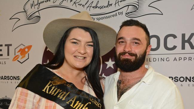 Chelsie Lamb and Jordan Tonna at Miss Mudgeeraga Showgirl at Mudgeeraba Showgrounds. Pic: Regina King