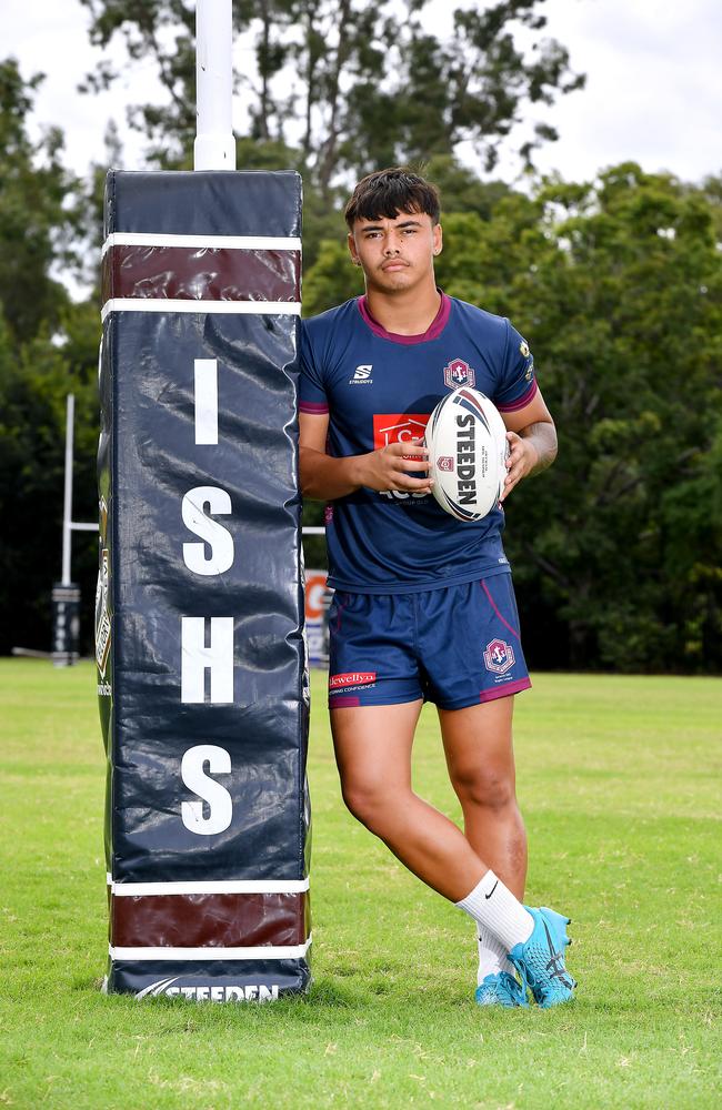 Xzavier Timoteo was a humble, gentle giant off the field and a ferocious middle forward enforcer on the field for Ipswich SHS.