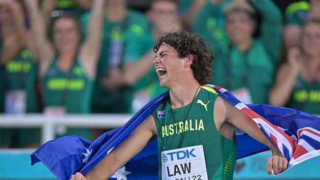 It was Australia’s first medal of the champs. Photo by Pedro Vilela/Getty Images