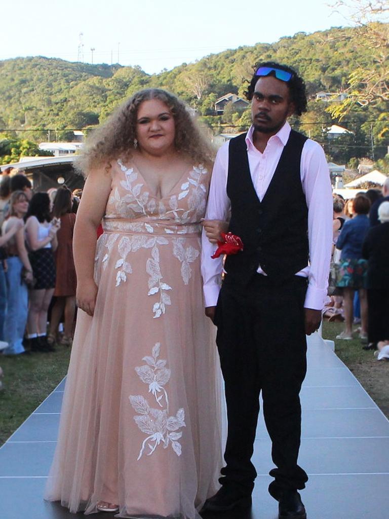 Taleisha and Robert at the St Ursula's College Formal.