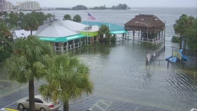 Hurricane Idalia Floods Hudson Beach, Florida | Daily Telegraph