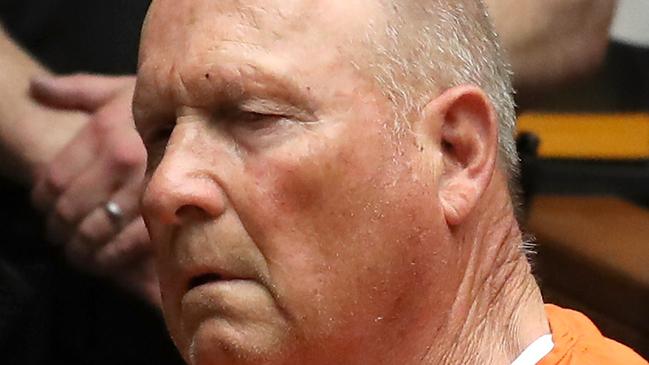 SACRAMENTO, CA - APRIL 27: Joseph James DeAngelo, the suspected "Golden State Killer", appears in court for his arraignment on April 27, 2018 in Sacramento, California. DeAngelo, a 72-year-old former police officer, is believed to be the East Area Rapist who killed at least 12 people, raped over 45 women and burglarized hundreds of homes throughout California in the 1970s and 1980s.   Justin Sullivan/Getty Images/AFP == FOR NEWSPAPERS, INTERNET, TELCOS & TELEVISION USE ONLY ==