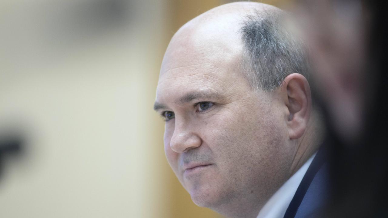 Secretary Simon Atkinson during Senate Estimates at Parliament House in Canberra. Picture: NCA NewsWire / Gary Ramage