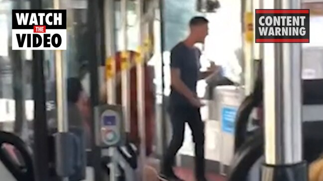 Anti-vaxxer's vile bus rant