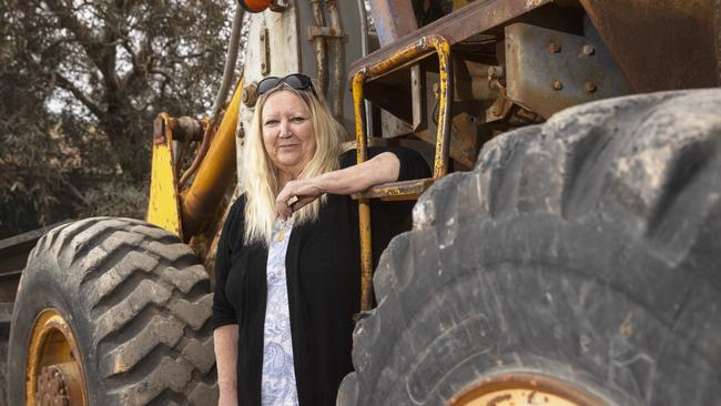 Former Mintabie resident Christine Watkinson in Coober Pedy. Picture Simon Cross