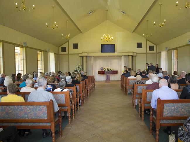 Inside of the chapels at Forest Lawn Cemetery in Leppington.