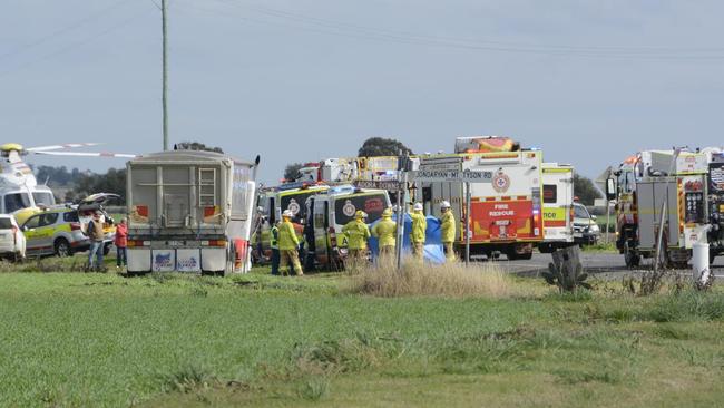 Alex Greig was driving an SUV on the way to a family reunion near Toowoomba, when the collided head on with a truck going the other direction.