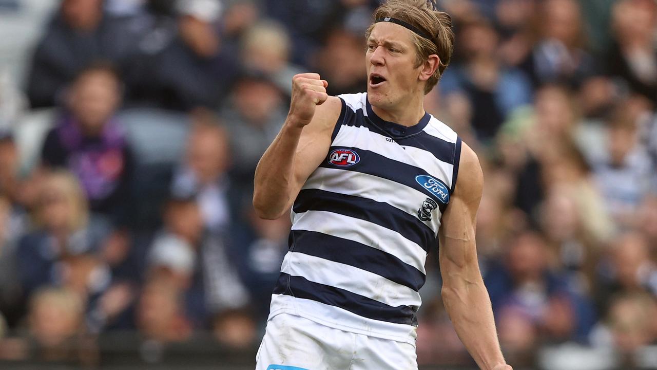 Geelong’s Rhys Stanley has been an interrupted start to the season. (Photo by Robert Cianflone/Getty Images)