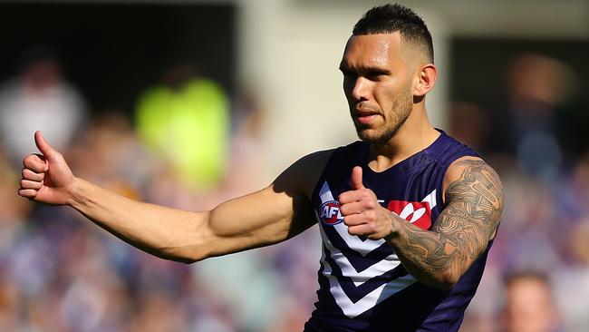 Former Docker Harley Bennell is planning to make an AFL comeback with a Melbourne club. Picture: Getty Images