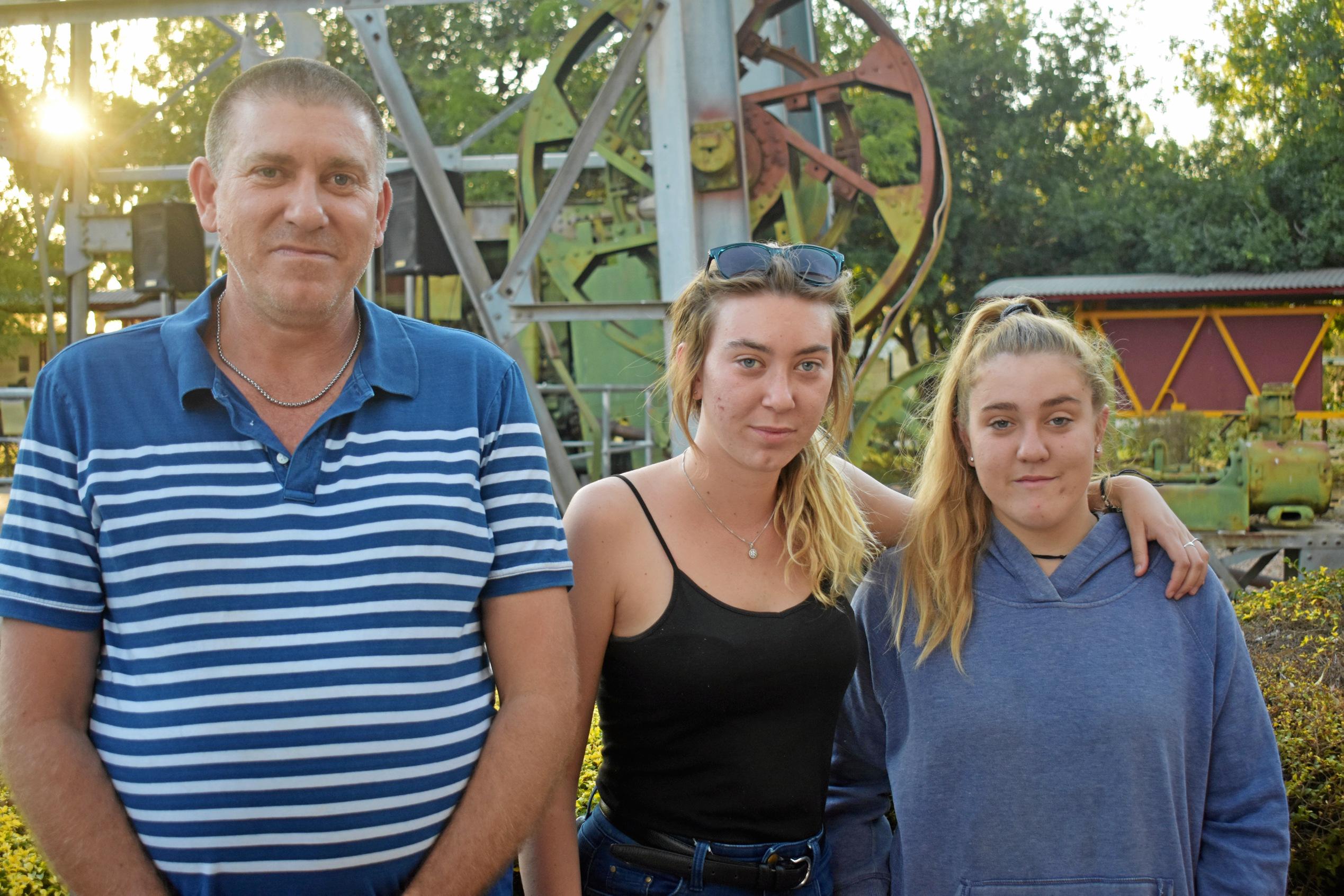 Matthew, Jamie and Theresa Veigel. Picture: Ellen Ransley