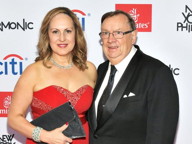 NEW YORK, NY - SEPTEMBER 20: Gala Co-Chair Harold Mitchell AC (R) and Nadia Taylor (L) attend the New York Philharmonic's Opening Gala: New York, Meet Jaap at David Geffen Hall on September 20, 2018 in New York City. (Photo by Mike Coppola/Getty Images for the New York Philharmonic)