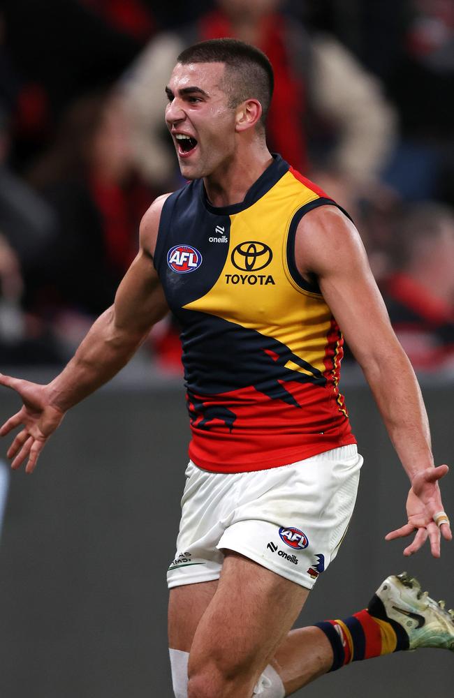 Josh Rachele was the hero for the Crows. Picture: Mark Stewart