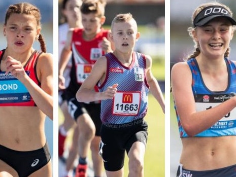 Young guns from NSW competing at the Australian Little Athletics meet.