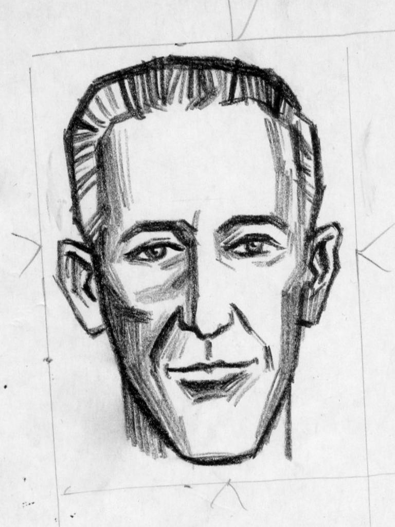 A sketch of the unidentified suspect.