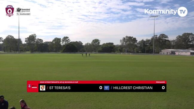 Replay: AFLQ Schools Cup - St Teresa’s Catholic College v Hillcrest Christian College (Junior female)