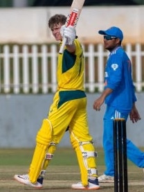 Ollie Peake made 111 off 115 balls in the third one day match. Picture: Supplied.