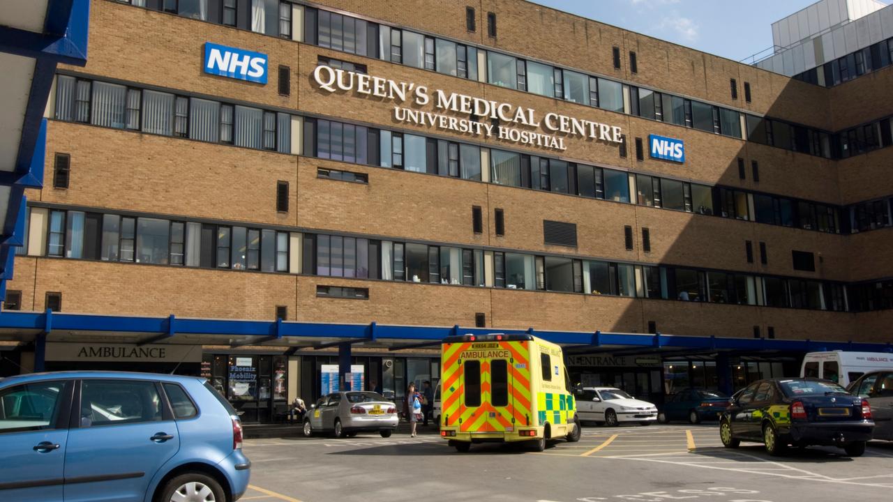 Queen’s Medical Centre, Nottingham, was blasted by the coroner over a huge number of errors during and after Kaylan’s birth. Picture: Bill Stephenson/Alamy