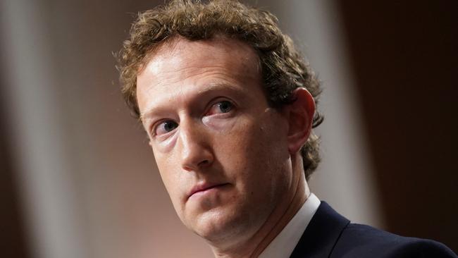 Meta CEO and Facebook creator Mark Zuckerberg attends the Senate Judiciary Committee hearing on online child sexual exploitation at the U.S. Capitol, in Washington D.C. Picture: Nathan Howard/Reuters