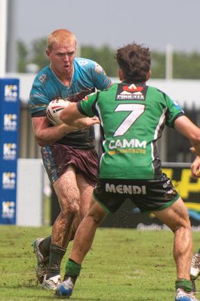Caleb O'Brien Mackay Cutters vs Townsville Blackhawks Cyril Connell Saturday 22 February 2025 Picture:Michaela Harlow