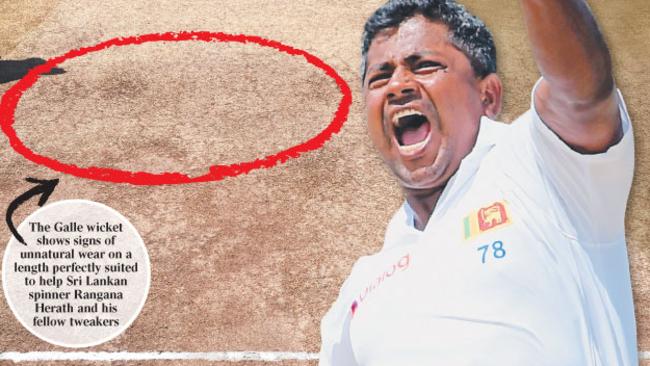 Sri Lankan spinner Rangana Herath and his made-to-order wicket.