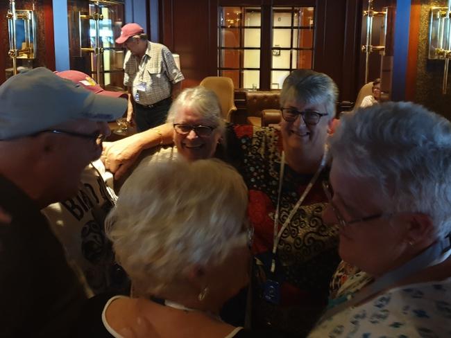 Nick Nicolai and wife Joyce met their Air Dispatch Association group of 23 each evening in the Wheelhouse bar. many in the group ended up positive for COVID-19 including Jerry and Janet Lieben. Janet died last week.