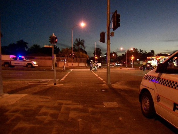 A man has died after a car and motorcycle crashed in Parkwood. Picture: 7News